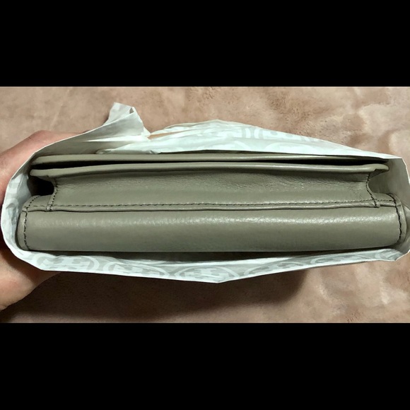 NWT Tory Burch Britten French Gray Combo Crossbody Purse Handbag - Picture 7 of 9